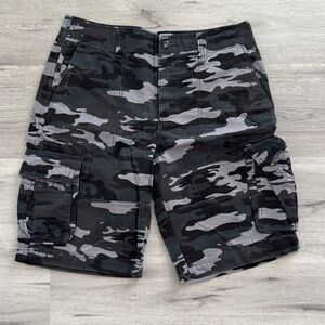 Mossimo Supply Co. Black and Gray Cargo Shorts